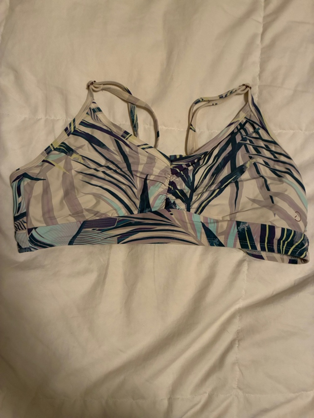CALIA by Carrie Underwood Floral Wave Wireless Bralette - Pastel Multi